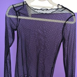 Mesh Long Sleeve Top